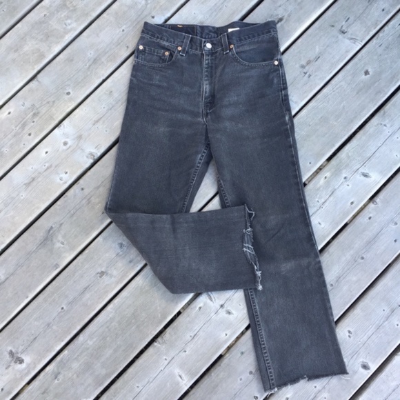 Vintage Levi’s Crop Flare Jeans USA Made Size 29 - Picture 12 of 14